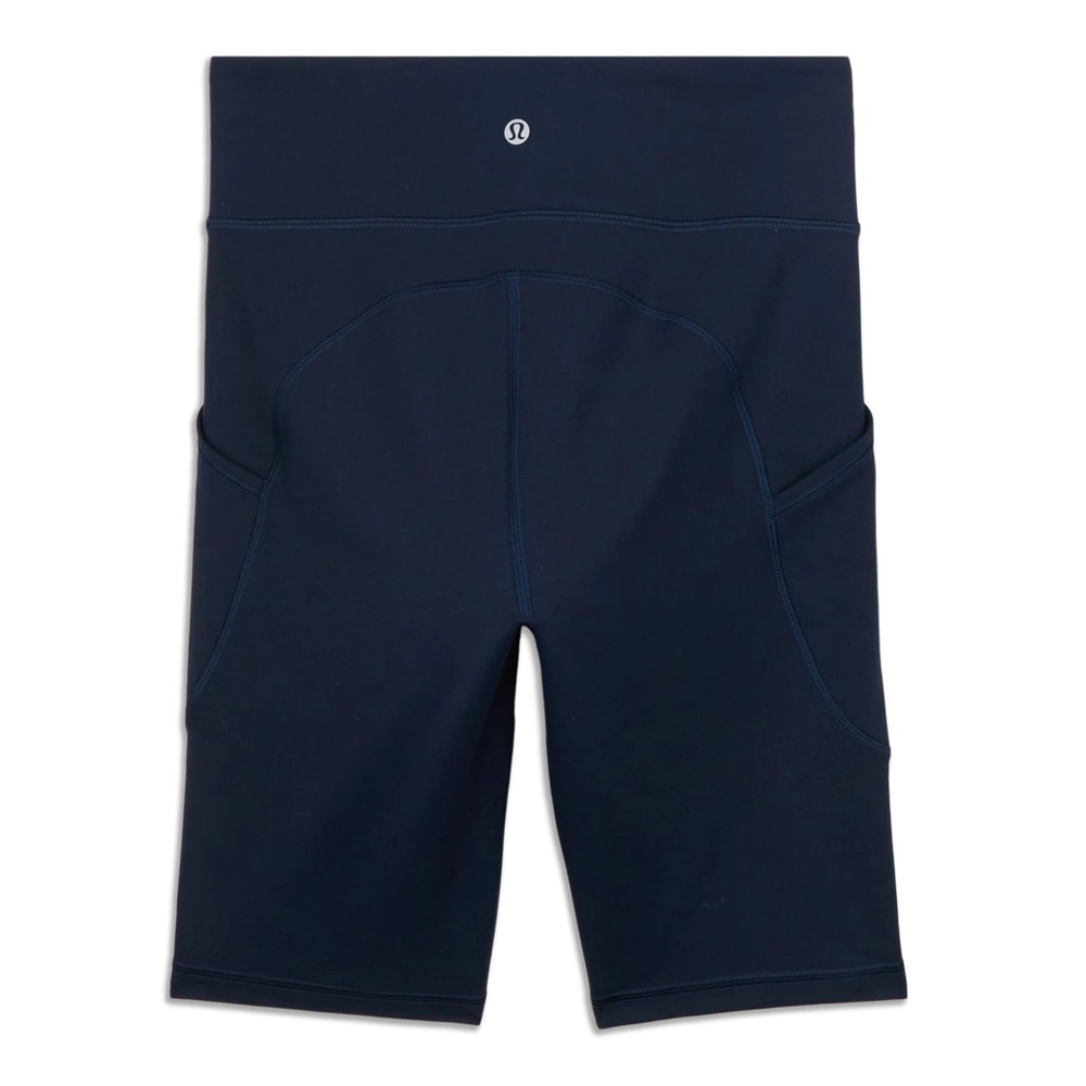 Lululemon Invigorate High-Rise Short 10" in Navy Blue